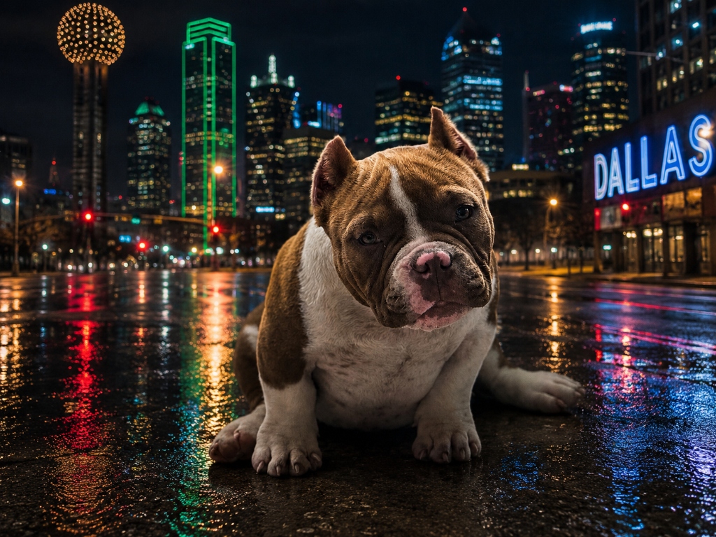 DaDynasty Bully on Dallas Street with city skyline